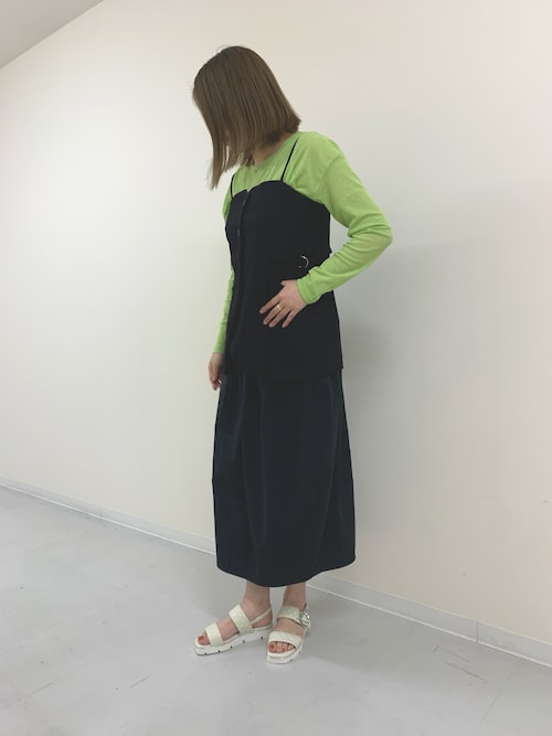 HIMIKO 緑 キルティングサンダル 25センチ レディース