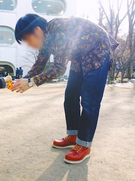 「EDWIN（エドウィン）のアイテム（デニムパンツ）」を使った、taichimachimaさん（メンズ・168cm）の秋コーディネート