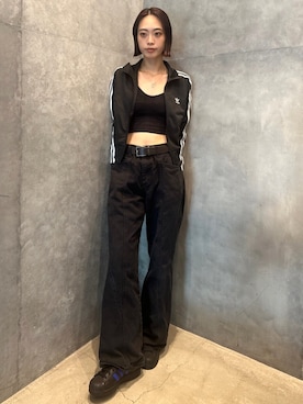 「adidas（アディダス）のアディカラー クラシックス ファイヤーバード トラックトップ（ジャージ） / トラックジャケット / アディダスオリジナルス adidas Originals（ジャージ）」を使った、TMさん（レディース・167cm）の夏コーディネート