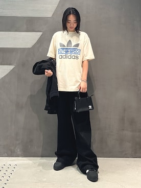 「アディダスオリジナルス」｜「アイテム（ボディバッグ/ウエストポーチ）」を使った、TMさん（レディース・166cm）の夏コーディネート