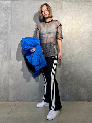 アディダスオリジナルス　Adilenium フレア トラックパンツ adidas（アディダス）の「Adilenium フレア トラックパンツ