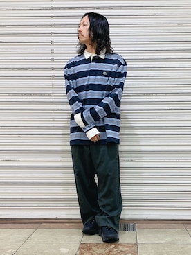 「LACOSTE（ラコステ）のアイテム」を使った、maaashiiiiiiさん（メンズ・167cm）の春コーディネート