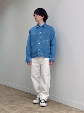 「LACOSTE（ラコステ）のアイテム（ジャケット/アウター）」を使った、maaashiiiiiiさん（メンズ・167cm）の春コーディネート
