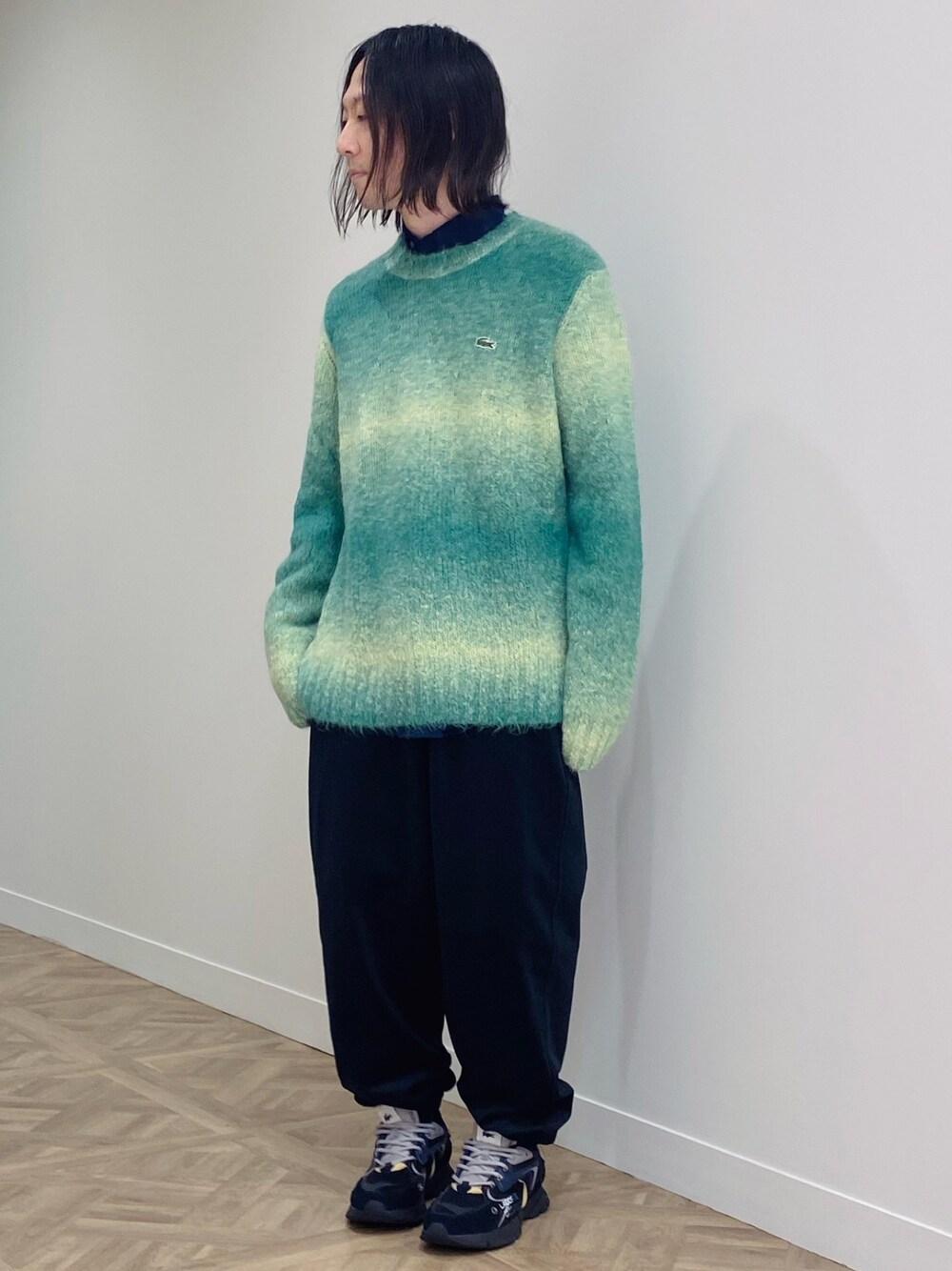 ラコステ グラデーションボーダーニットセーター グラデーションボーダーニットセーター | LACOSTE/ラコステ