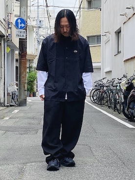 「トラックパンツ」｜maaashiiiiiiさん（メンズ・167cm）の春コーディネート