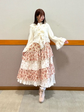 「アイテム（ソックス/靴下）」を使った、白あんさん（レディース・162cm）の秋コーディネート
