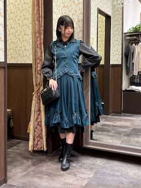 「アイテム（ブーツ）」を使った、白あんさん（レディース・162cm）の夏コーディネート
