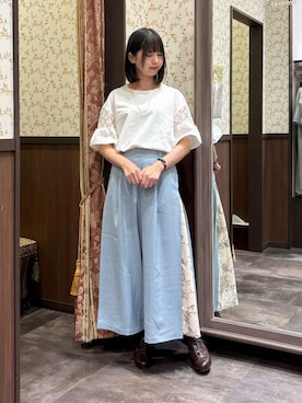 「アイテム（ブーツ）」を使った、白あんさん（レディース・162cm）の夏コーディネート
