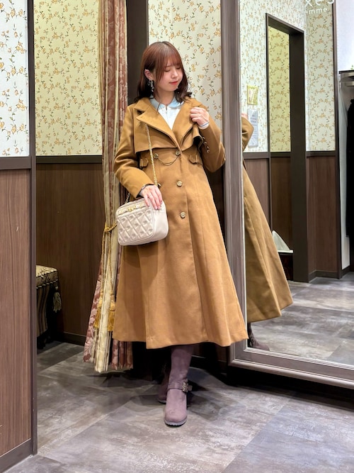 セール】レース×バイカラーニットポロ（ニット/セーター）｜axes femme