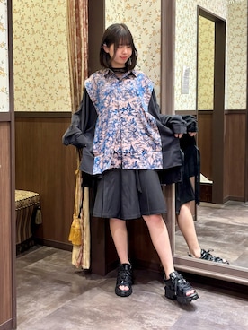 「axes femme（アクシーズファム）のアイテム（パンツ）」を使った、白あんさん（レディース・161cm）の夏コーディネート