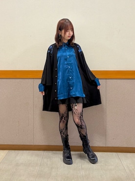 「アイテム（ボストンバッグ）」を使った、白あんさん（レディース・162cm）の秋コーディネート