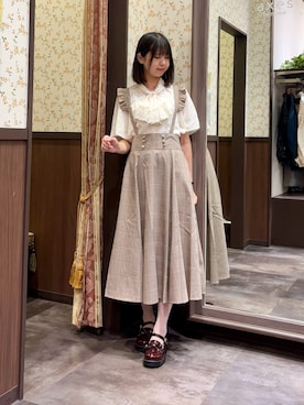 「アイテム（ソックス/靴下）」を使った、白あんさん（レディース・162cm）の夏コーディネート