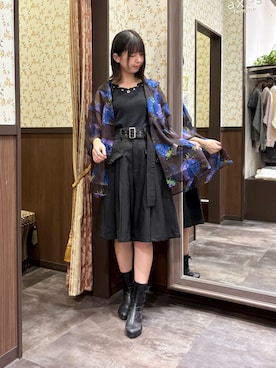 「レイヤード」｜白あんさん（レディース・162cm）の秋コーディネート