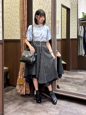 「アイテム（タンクトップ）」を使った、白あんさん（レディース・162cm）の夏コーディネート