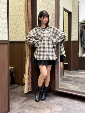 「アイテム（ブーツ）」を使った、白あんさん（レディース・162cm・20代）の夏コーディネート