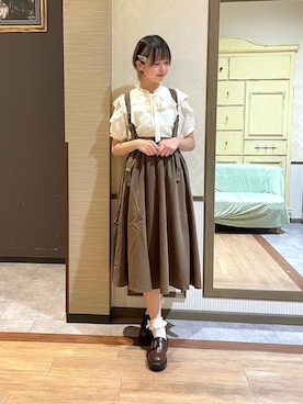 「axes femme（アクシーズファム）のアイテム（レッグウェア）」を使った、白あんさん（レディース・161cm）の夏コーディネート