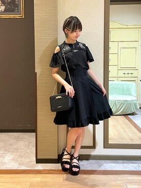 「axes femme POETIQUE（アクシーズファムポエティック）のアイテム（アクセサリー）」を使った、白あんさん（レディース・161cm）の夏コーディネート