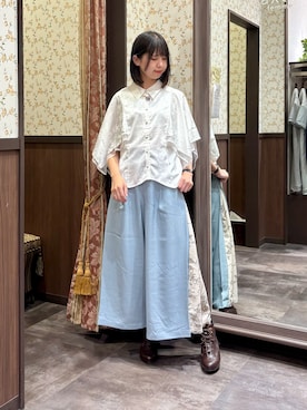 「アイテム（ブーツ）」を使った、白あんさん（レディース・162cm）の夏コーディネート