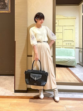 白あんさん（レディース・161cm）の秋コーディネート