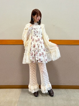 「アイテム（チュニック）」を使った、白あんさん（レディース・162cm）の秋コーディネート