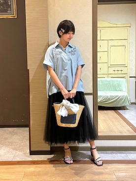 白あんさん（レディース・161cm）の夏コーディネート