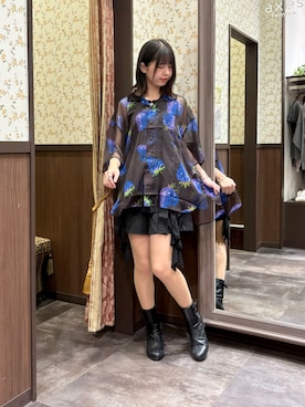 「アイテム（ボストンバッグ）」を使った、白あんさん（レディース・162cm）の夏コーディネート