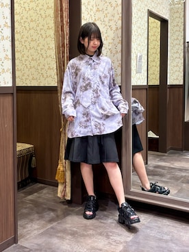 「アイテム（トートバッグ）」を使った、白あんさん（レディース・162cm）の夏コーディネート