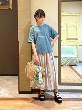 白あんさん（レディース・161cm）の夏コーディネート