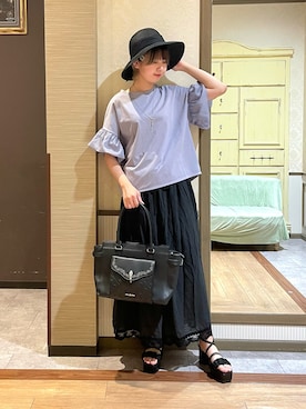 白あんさん（レディース・161cm）の夏コーディネート