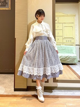 「axes femme（アクシーズファム）のアイテム（レッグウェア）」を使った、白あんさん（レディース・161cm）の秋コーディネート