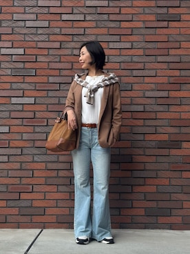 「H&M（エイチ・アンド・エム）のアイテム」を使った、MoonAesilさん（レディース・165cm）の冬コーディネート