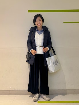 「アイテム（ショルダーバッグ）」を使った、MoonAesilさん（レディース・165cm・30代）の冬コーディネート