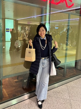 「HERMES（エルメス）のアイテム」を使った、MoonAesilさん（レディース・165cm）の冬コーディネート