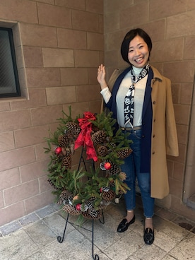 「アイテム（Tシャツ/カットソー）」を使った、MoonAesilさん（レディース・165cm・30代）の冬コーディネート