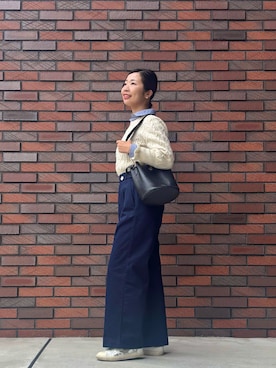 「FURLA（フルラ）のアイテム」を使った、MoonAesilさん（レディース・165cm）の秋コーディネート