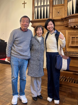 「LONGCHAMP（ロンシャン）のアイテム」を使った、MoonAesilさん（レディース・165cm）の冬コーディネート