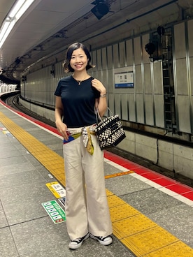 「アイテム（トートバッグ）」を使った、MoonAesilさん（レディース・165cm・30代）の夏コーディネート