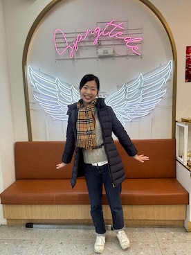 「カシミヤ」｜「アイテム（シューズ）」を使った、MoonAesilさん（レディース・165cm）の冬コーディネート