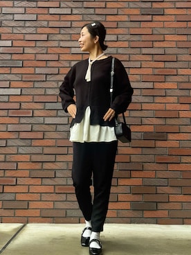 「アイテム（カチューシャ）」を使った、MoonAesilさん（レディース・165cm）の秋コーディネート