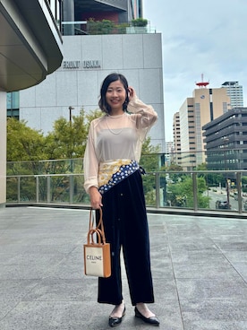 「アイテム（チューブトップ）」を使った、MoonAesilさん（レディース・165cm）の秋コーディネート