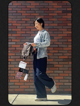 「HERMES（エルメス）のアイテム」を使った、MoonAesilさん（レディース・165cm）の春コーディネート