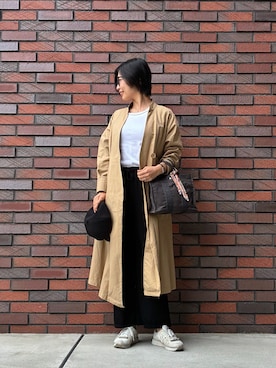 「アイテム（キャスケット）」を使った、MoonAesilさん（レディース・165cm）の春コーディネート