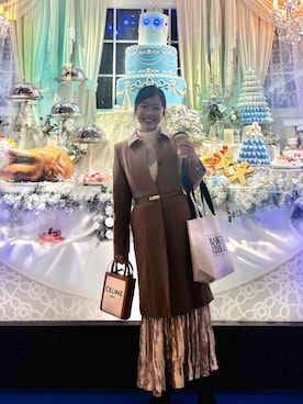 「アイテム（キャミソール）」を使った、MoonAesilさん（レディース・165cm）の冬コーディネート