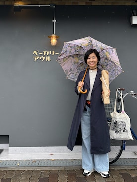 「アイテム（エコバッグ/サブバッグ）」を使った、MoonAesilさん（レディース・165cm）の春コーディネート