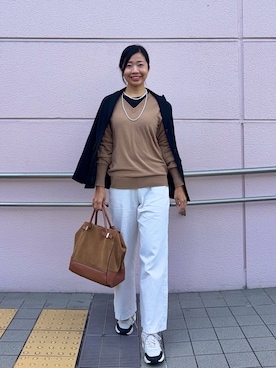 「無印良品（ムジルシリョウヒン）のアイテム」を使った、MoonAesilさん（レディース・165cm）の秋コーディネート