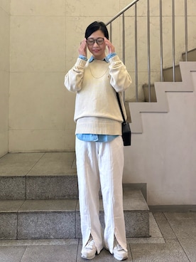 「FURLA（フルラ）のアイテム」を使った、MoonAesilさん（レディース・165cm）の秋コーディネート