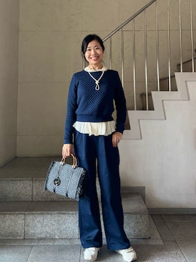 「アイテム（テーラードジャケット）」を使った、MoonAesilさん（レディース・165cm・30代）の秋コーディネート