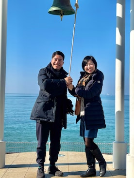 「no brand（ノーブランド）のアイテム」を使った、MoonAesilさん（レディース・165cm）の冬コーディネート