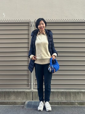 「アイテム（スウェットパンツ）」を使った、MoonAesilさん（レディース・165cm・30代）の冬コーディネート