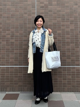 「アイテム（ブローチ/コサージュ）」を使った、MoonAesilさん（レディース・165cm）の冬コーディネート